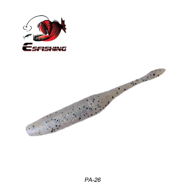 China China PA26 / 100mm 8pcs KESFISHING Artificial Silicone Soft Baits Drive Shad 4" Bass Pike Shrimp Scented Salts Pesca Fishing Lures Tackle