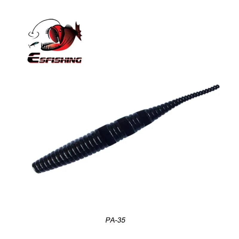 China China PA35 / 42mm 20pcs KESFISHING Jig Worm Lures Polaris 42mm Pesca Bass Trout Winter Ice Fishing Injection Salts and Scents Soft Baits