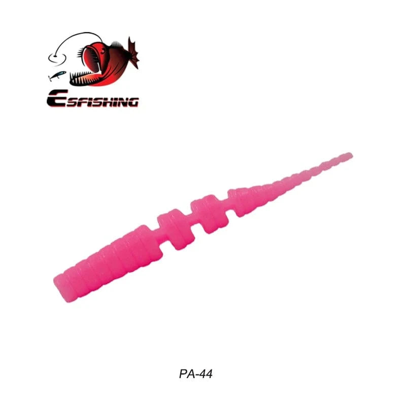 China China PA44 / 42mm 20pcs KESFISHING Jig Worm Lures Polaris 42mm Pesca Bass Trout Winter Ice Fishing Injection Salts and Scents Soft Baits
