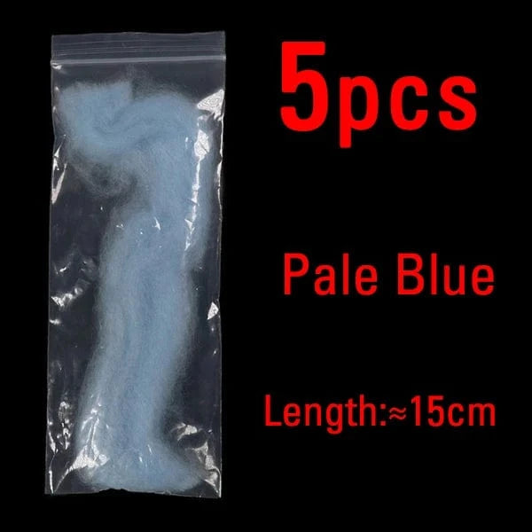 China China Pale Blue 5PCS ICERIO Fly Fishing Multiple Color Egg Yarn Glow Bug Yarn Fiber Baitfish Lure Parachute Fly Tying Material