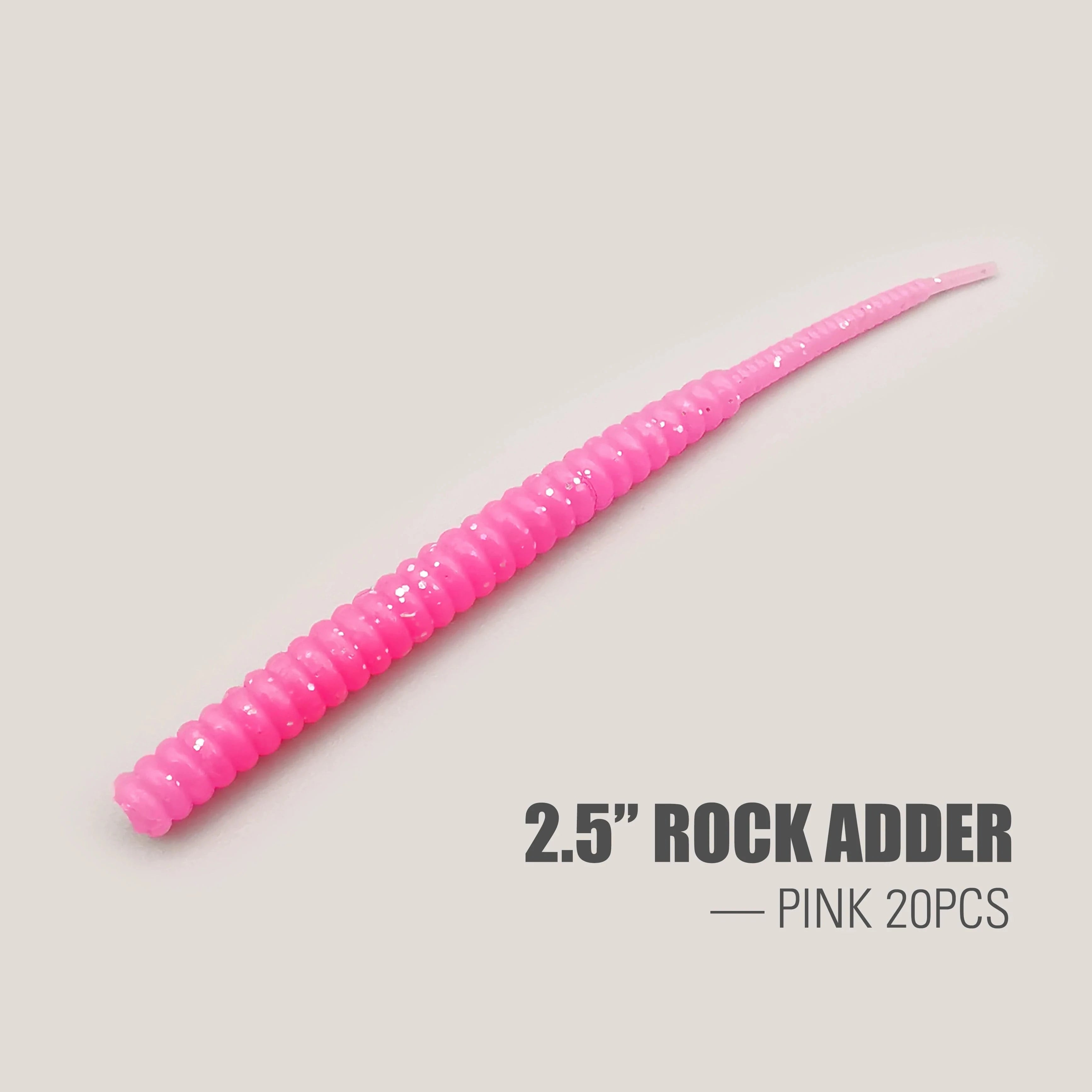 China China Pink 20pcs EA / CHINA LUREHOLIC 0-2.5” Free Cut Aji Fishing ROCK ADDER Fineese Lure Fishing Soft Lure Needle Tail Mini