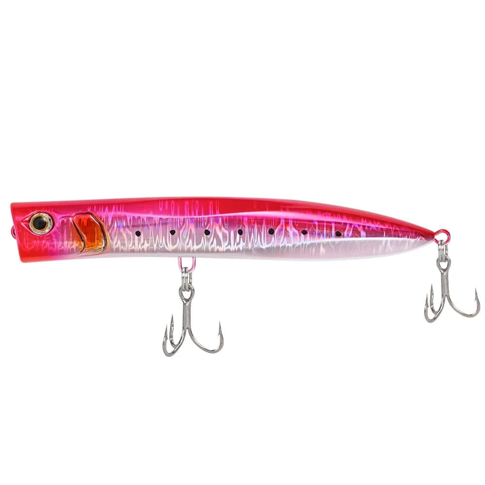 China China Pink JIGGINGPRO 190mm 60g Topwater Slim Popper Lure Sea Floating Fishing Lure Amberjack Kingfish Tuna GT Bait
