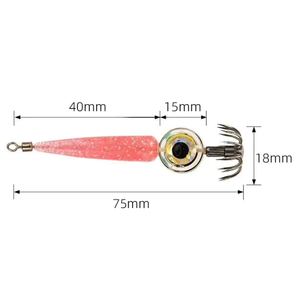 China China Pink Top Flshing Lures Light LED Deep Sea Glowing Luminous Cuttlefish Squid Hook Tackle Tool For Sea Fishing Feeder Fishing Accessory