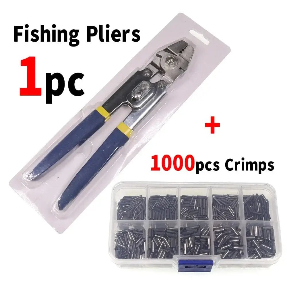 China China Pliers and Crimps Saltwater Fishing Stainless Steel Multifunctional Fishing Pliers Steel Wire Cutter Hook Tying Tool With Crimps Tube Free Box