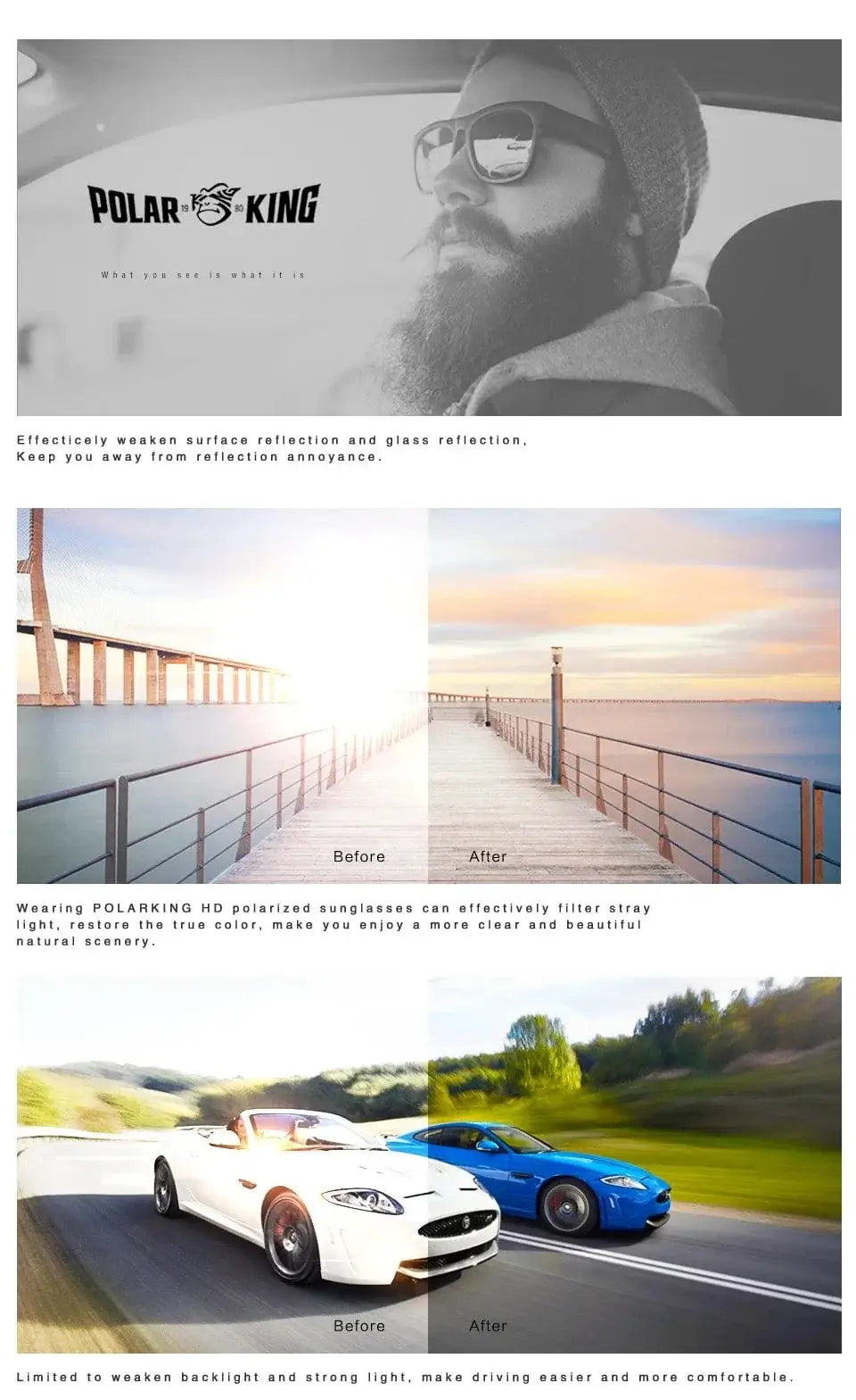 China China Polarking New Luxury Polarized Sunglasses Men Driving Shades Male Sun Glasses Vintage Travel Fishing Classic Sun Glasses 400