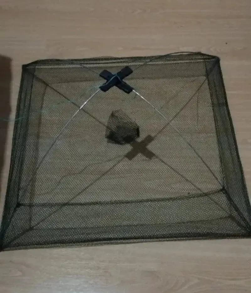 China China Portable 60/80/100cm Fishing Net Foldable Large Landing Fish Mesh Outdoor Large Capacity Fishing Net For Shrimps Carps Crucians