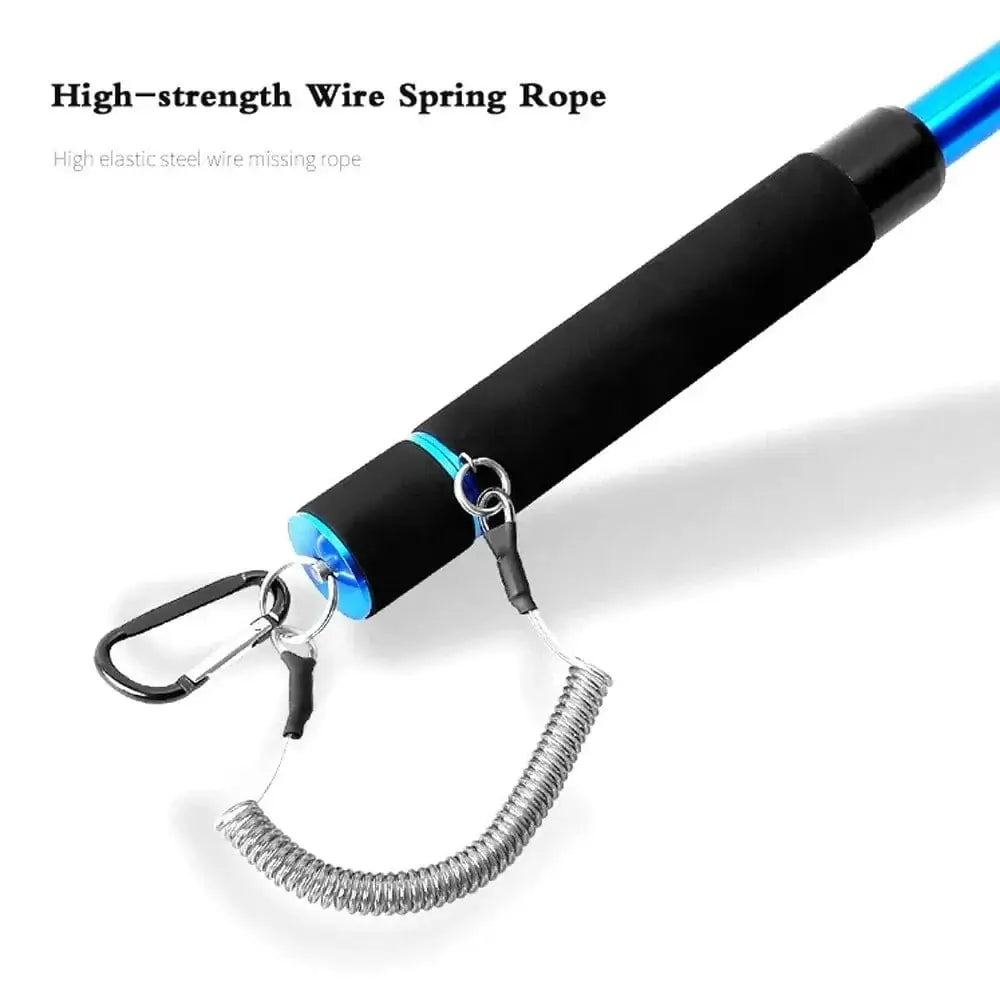 China China Portable Fishing Nets Ultralight Aluminum Alloy Silicone Wear Resistance Mesh Hand Dip Casting Landing Net for Big Fish Outdoor