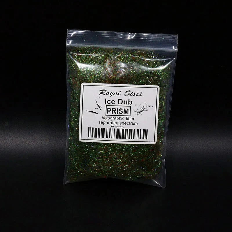 China China prism dark coffee 10 optional Colors Fly Tying prism ICE DUB sparkle crystal Living Fiber pearlescent ice dubbing nymph body&thorax Tying Material