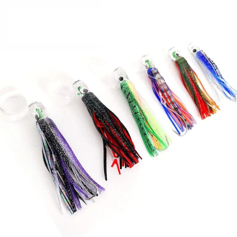 China China PROBEROS Trolling Skirt Lure 16cm 47g Fishing Lures for Deep Sea Big Game Marlin Tuna Rigged Bionic Squid Bait Octopus Soft Lure