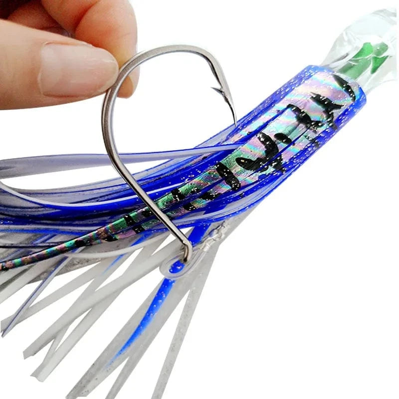 China China PROBEROS Trolling Skirt Lure 16cm 47g Fishing Lures for Deep Sea Big Game Marlin Tuna Rigged Bionic Squid Bait Octopus Soft Lure