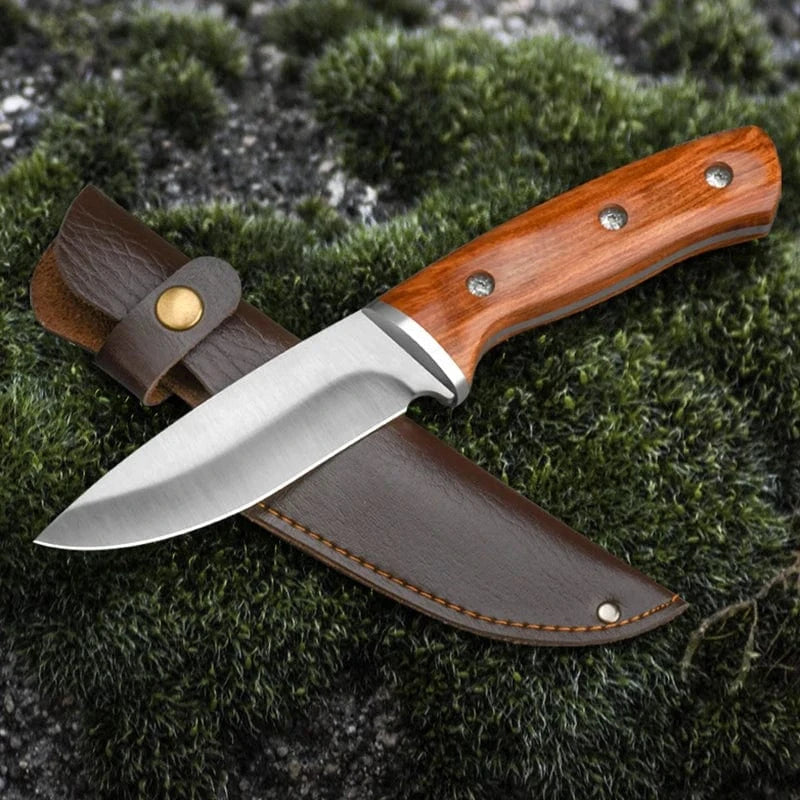China China Professional Kitchen Knives Fruit Knife Stainless Steel Pocket Boning Knife Butcher Vegetable Slicing Meat Cleaver with Sheath