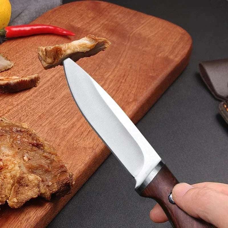 China China Professional Kitchen Knives Fruit Knife Stainless Steel Pocket Boning Knife Butcher Vegetable Slicing Meat Cleaver with Sheath
