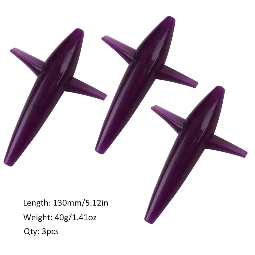 China China Purple / 130mm 40g 3pcs 3pcs Bird Shaped Teaser 5" 40g Fishing Lure Floating PP Plastic Big Game Tuna Pesca Tolling Fishing Lure