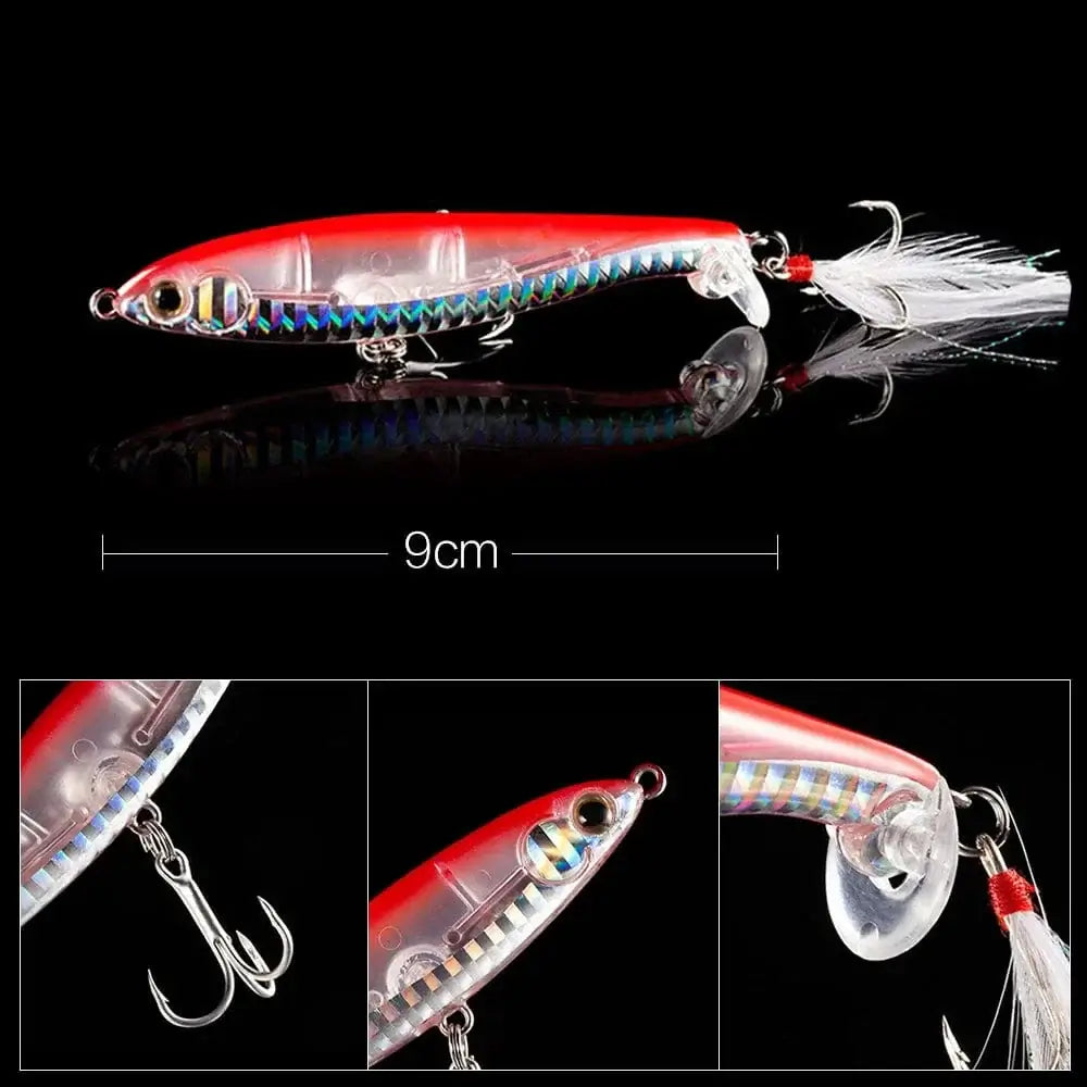 China China QXO Fishing Lure Jig 12cm 9g Silicone Bait Metal Wobbler Winter Fishing Lures Hard Lure Goods For Fishing Jigging Sea Minnow
