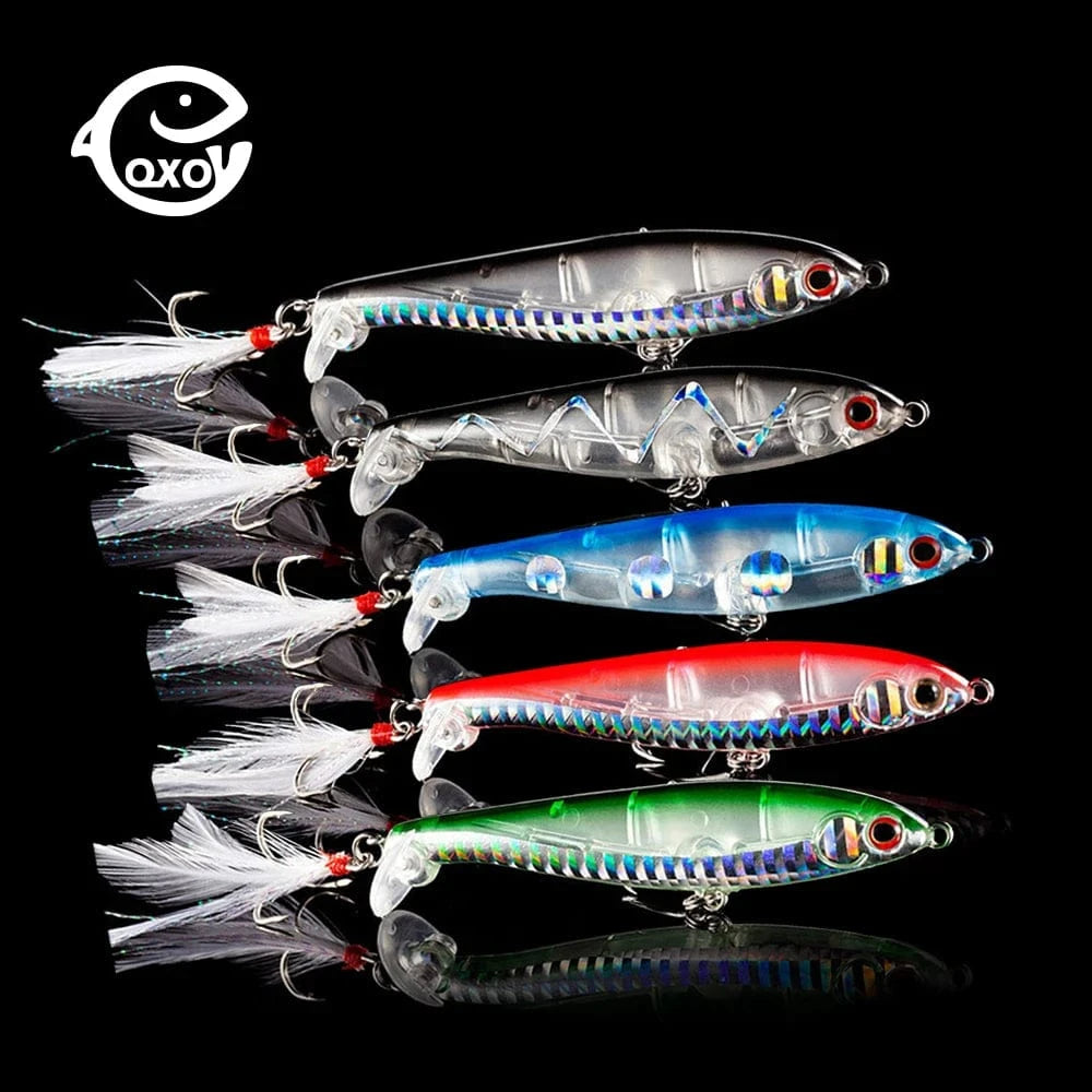 China China QXO Fishing Lure Jig 12cm 9g Silicone Bait Metal Wobbler Winter Fishing Lures Hard Lure Goods For Fishing Jigging Sea Minnow