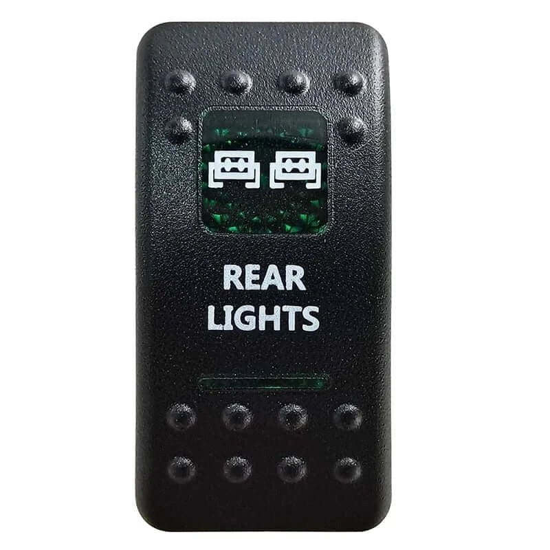 China China Rear Lights Green Led Light Bar Rocker Switch SPST 5Pins/DPDT 7Pins For Car Marine Boat IP68 NARVA Carling ARB Auto Parts Camper Replacement