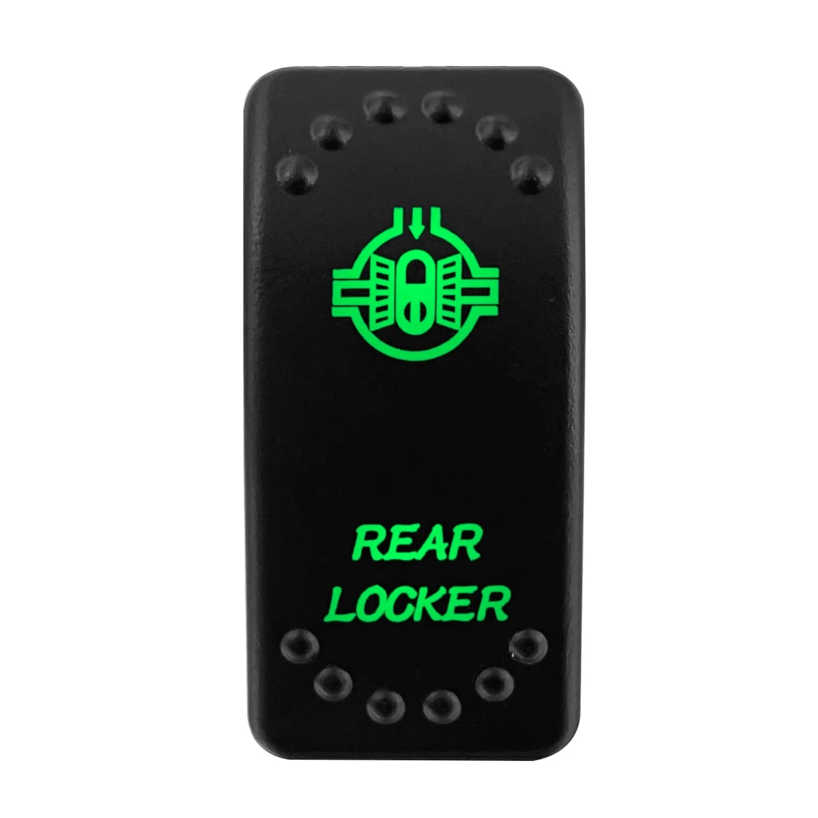 China China REAR LOCKER Waterproof Green Led Car Rocker Switch On Off 12V 20A Washer Wiper Momentary Toggle Switch For Marine Boat ATV RZR RV Autosteer