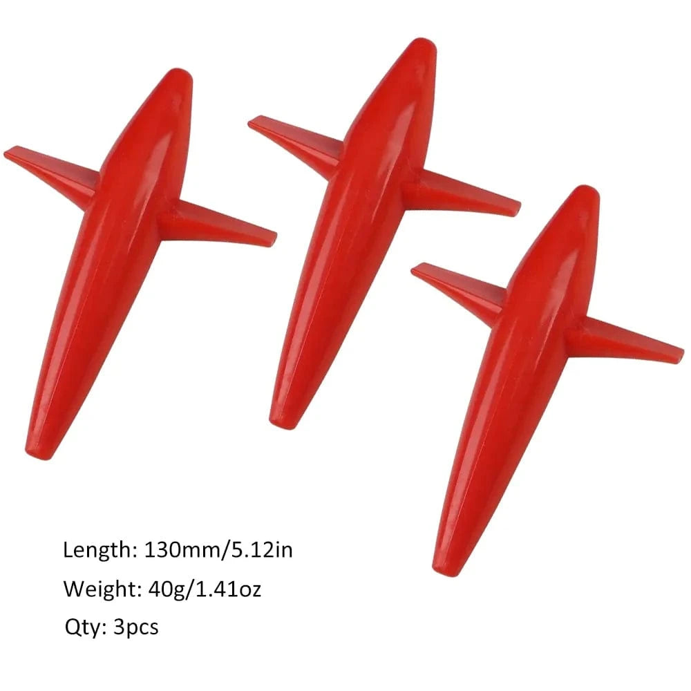 China China Red / 130mm 40g 3pcs 3pcs Bird Shaped Teaser 5" 40g Fishing Lure Floating PP Plastic Big Game Tuna Pesca Tolling Fishing Lure