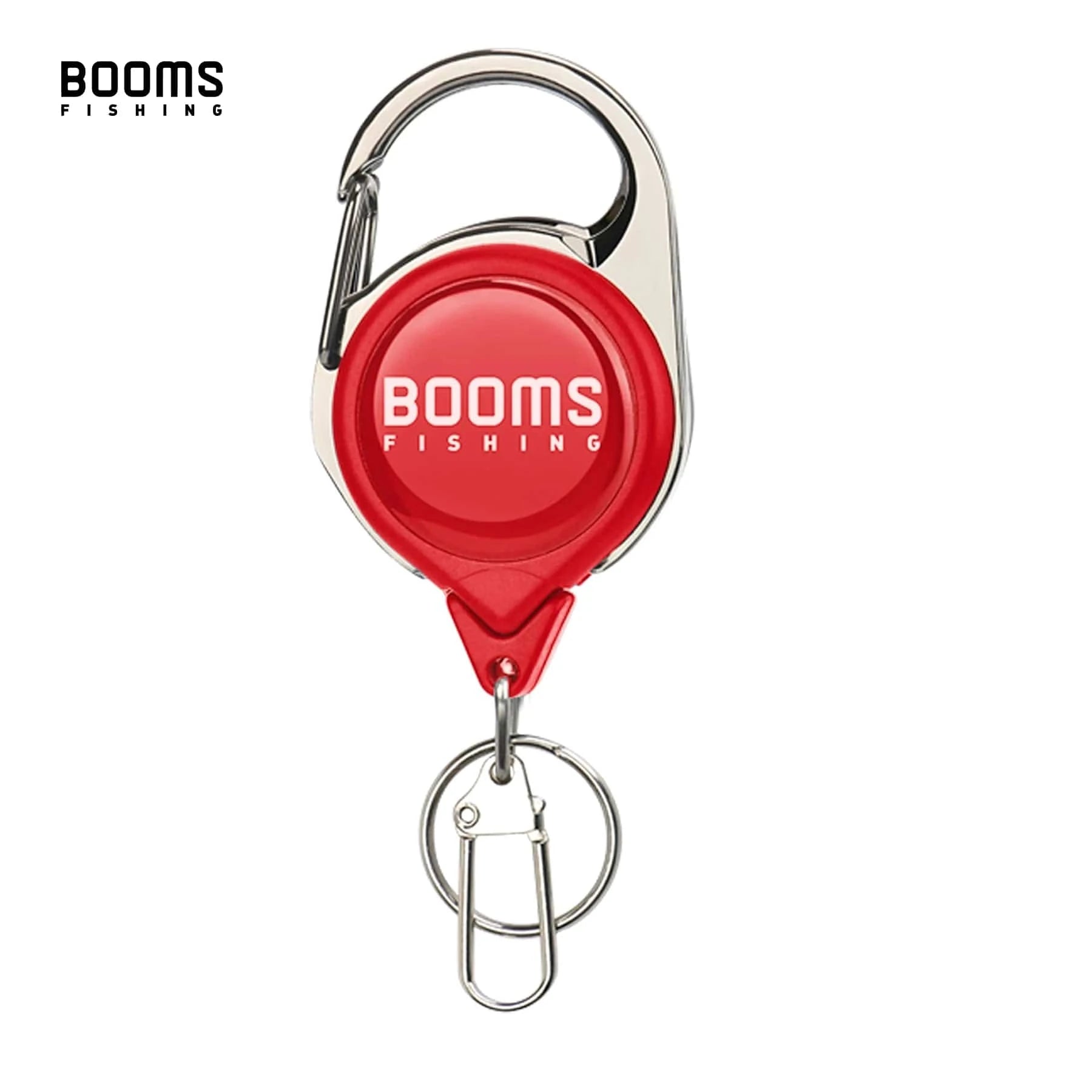 China China Red 1PCS Booms Fishing RG1 Retractable Key Chain with Gear Combo Cord Easy Release Badge Holder Fly Fishing Zinger Retractor Accessories