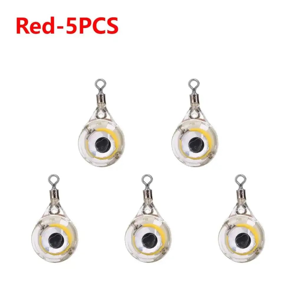 China China Red 3 5-20PCS Mini Fishing Lure Light LED Deep Drop Underwater Eye Shape Fishing Squid Fishing Bait Luminous Lure for Attracting Fish