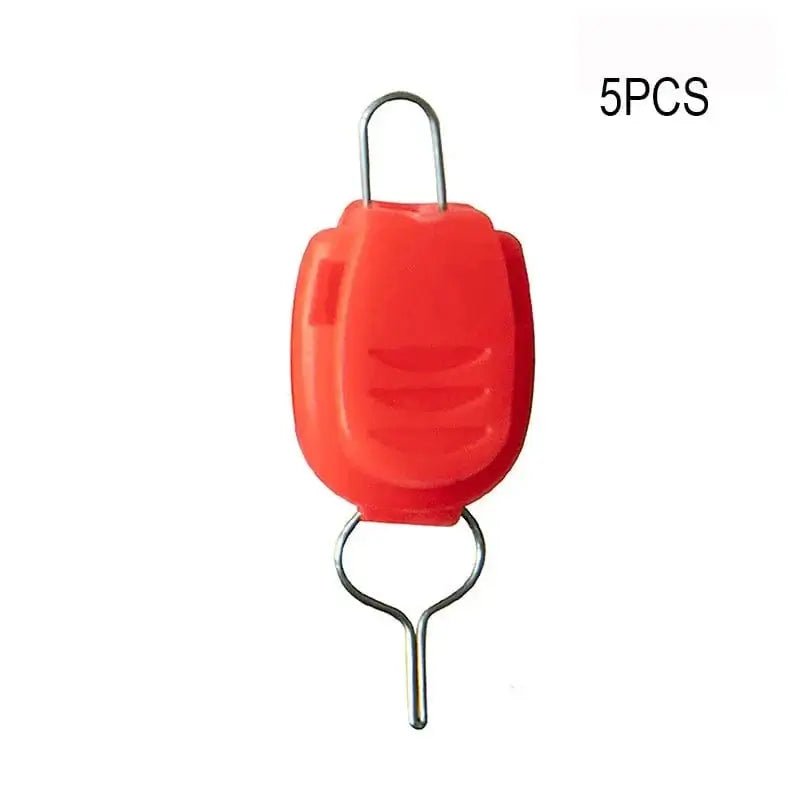 China China Red 5Pcs Fishing Line Holder Buckle Stopper Keeper Clip For Baitcasting Reel Pescaria Accessories Pesca Fishing goods Tackle