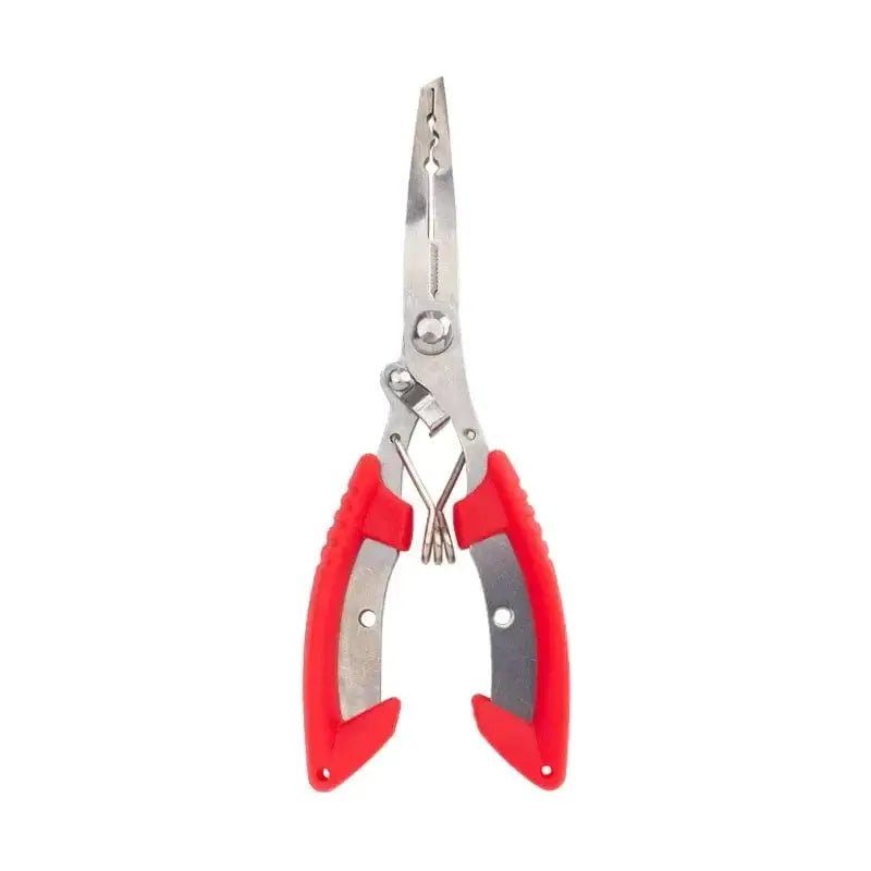 China China Red Stainless Steel Fishing Pliers with Non-Slip Handle and Hook Remover - Durable and Multifunctional Fishing Scissors