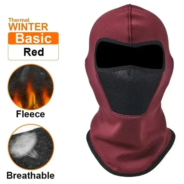 China China Red Thermal Winter Balaclava Cycling Full Face Mask Warm Outdoor Sports Motorcycle Ski Fishing Hunting Mask Fleece Scarf Cap Bandana