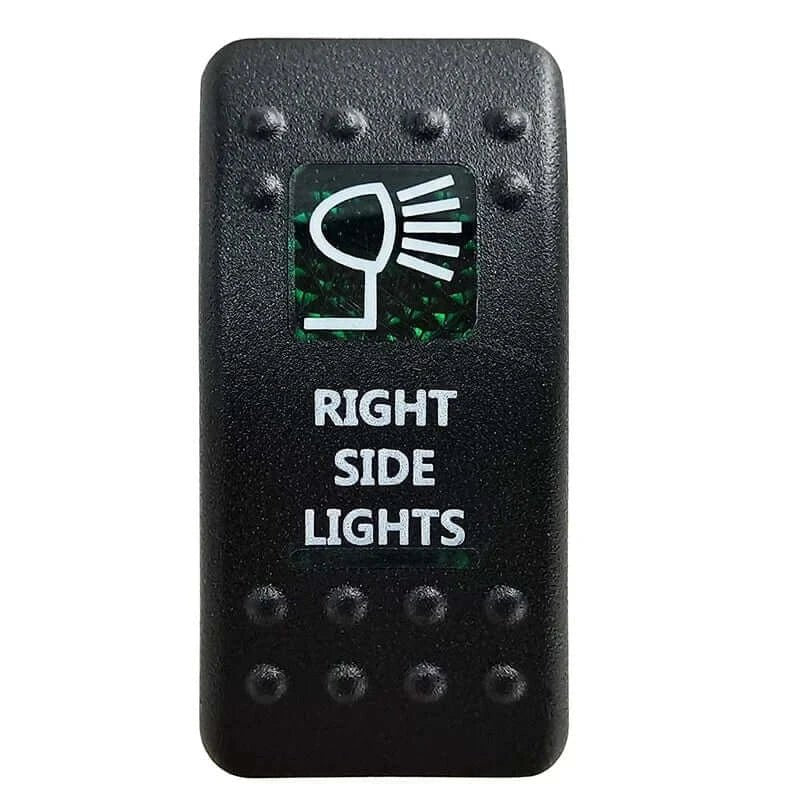 China China Right Side Lihts Green Led Light Bar Rocker Switch SPST 5Pins/DPDT 7Pins For Car Marine Boat IP68 NARVA Carling ARB Auto Parts Camper Replacement