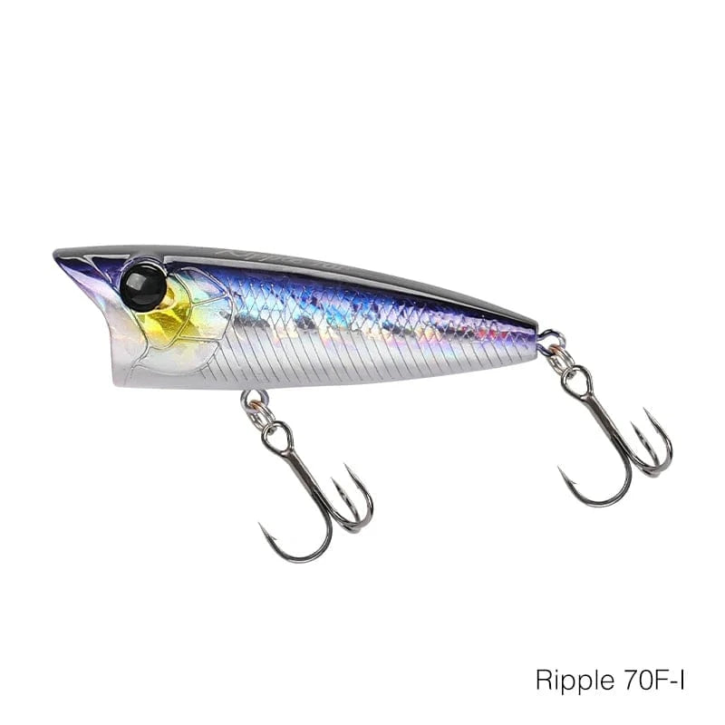 China China Ripple 70F-I / 70mm 2.75in 12g TSURINOYA 70mm 12g Fishing Lure Topwater Popper RIPPER 70F Long Casting Hard Bait Pike Bass Game Big Mouse Surface Model Wobble