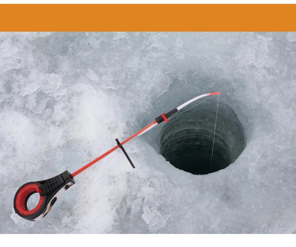 China China rod FISH KING 2 Section Mini Winter Fishing Rod Set Plastics Ice Fishing Spinning Rod Travel Bass Pike