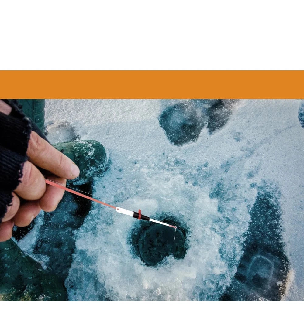 China China rod FISH KING 2 Section Mini Winter Fishing Rod Set Plastics Ice Fishing Spinning Rod Travel Bass Pike