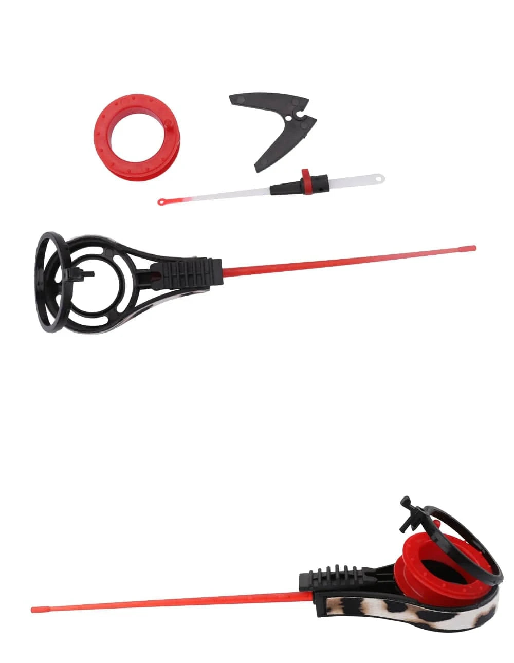 China China rod FISH KING 2 Section Mini Winter Fishing Rod Set Plastics Ice Fishing Spinning Rod Travel Bass Pike