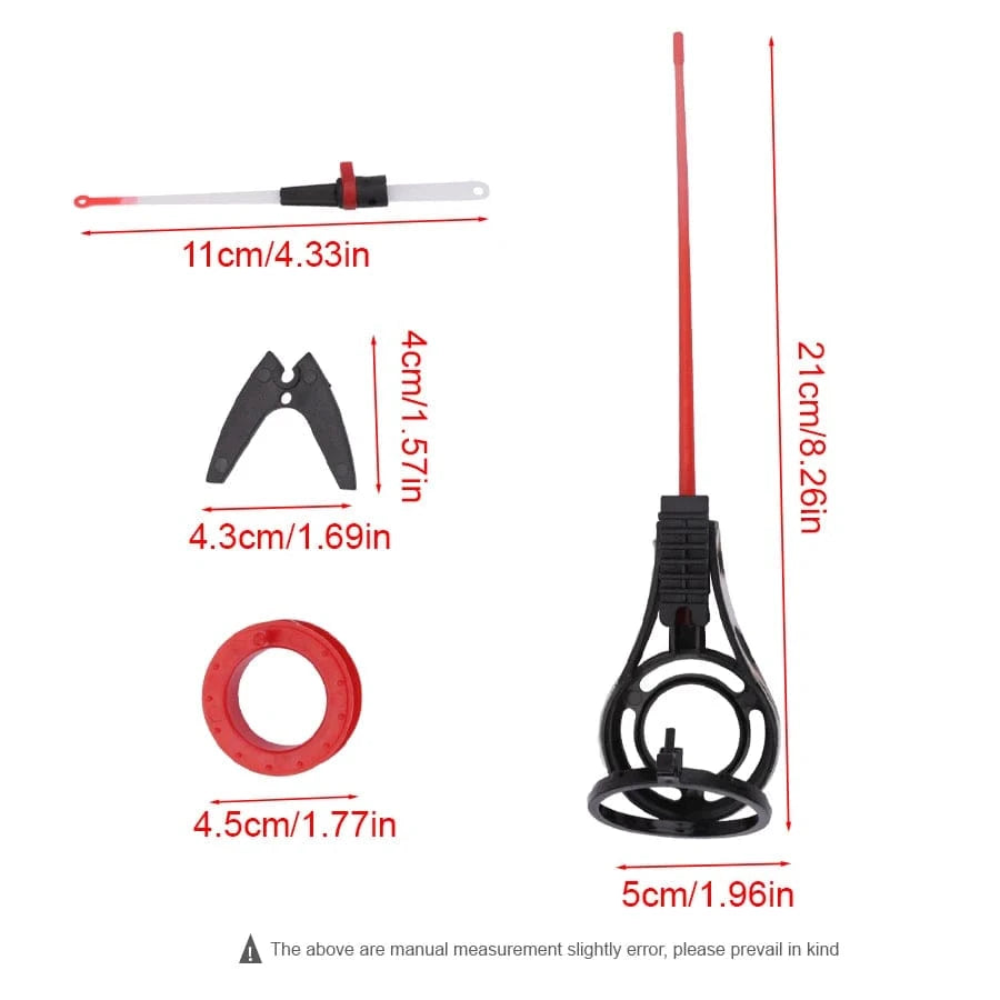 China China rod FISH KING 2 Section Mini Winter Fishing Rod Set Plastics Ice Fishing Spinning Rod Travel Bass Pike