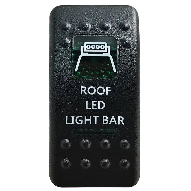China China Roof Led Light Bar Green Led Light Bar Rocker Switch SPST 5Pins/DPDT 7Pins For Car Marine Boat IP68 NARVA Carling ARB Auto Parts Camper Replacement