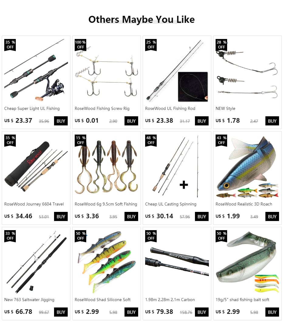 China China RoseWood Fishing Screw Rig Double VMC Fishing Hooks With Pike Center Pin Shad Belly Stingers For Shallow-Rigging, 1 Pcs Per Pack