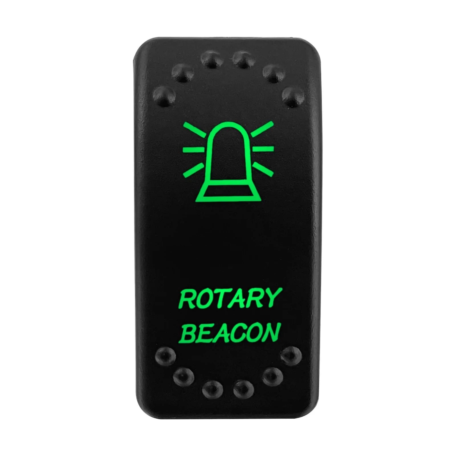 China China ROTARY BEACON Waterproof Green Led Car Rocker Switch On Off 12V 20A Washer Wiper Momentary Toggle Switch For Marine Boat ATV RZR RV Autosteer