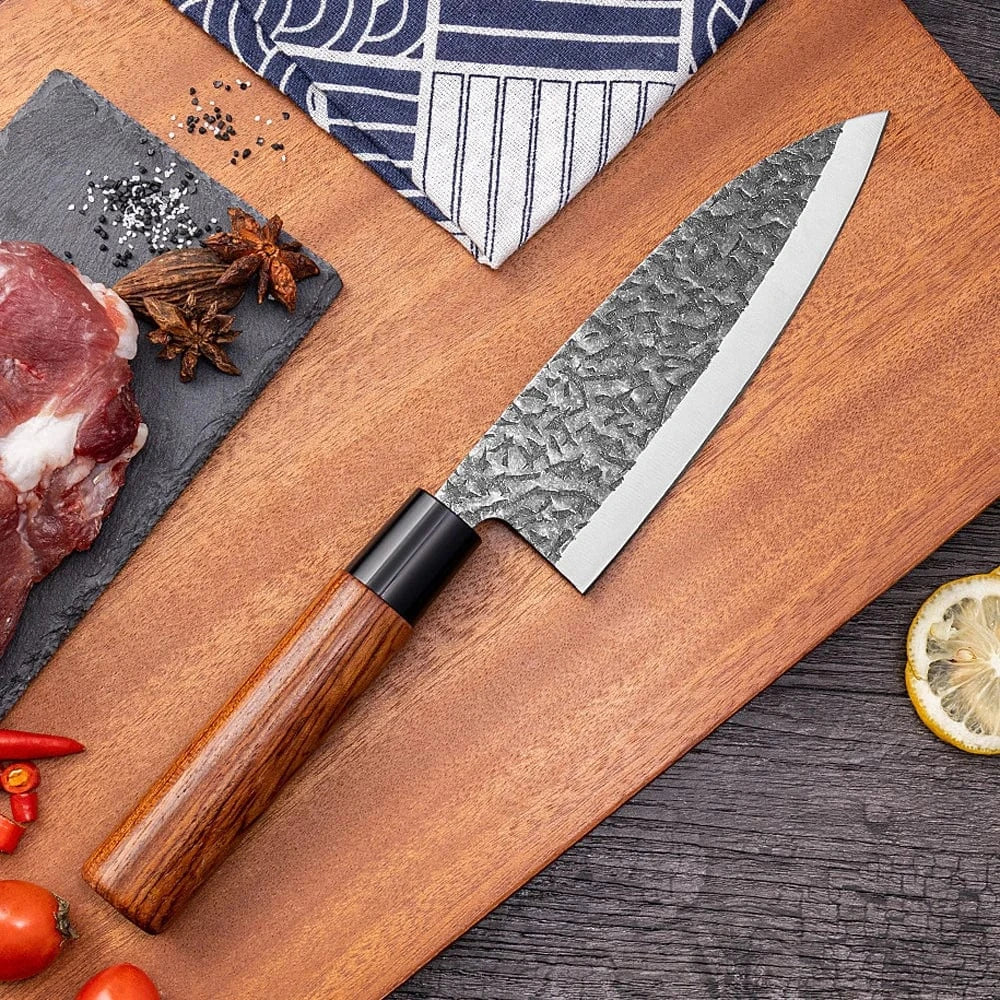 China China RZD Sushi Sashimi Knife Set Forged Steel Deba Fishing Fillet Knife Japanese Chefs Kitchen Kingfish Slicing Cutting Carving Tool