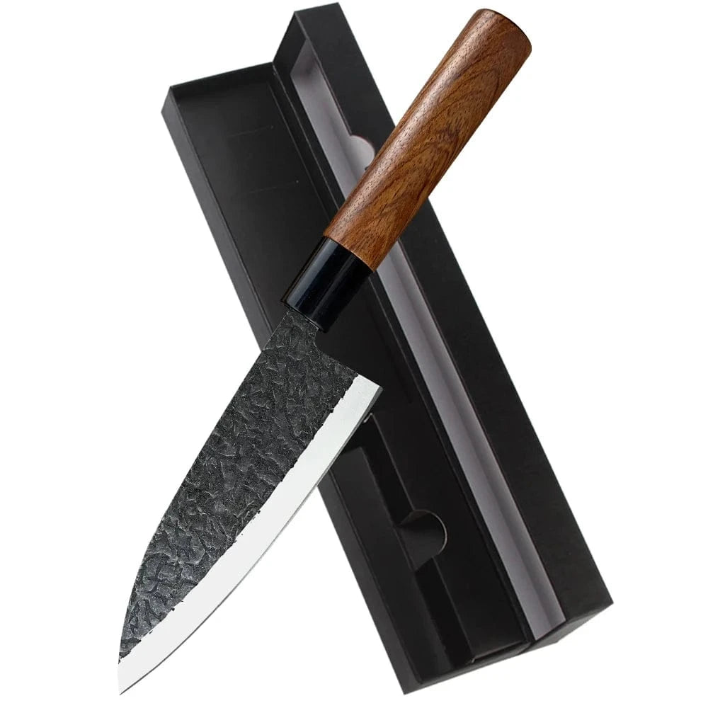 China China RZD Sushi Sashimi Knife Set Forged Steel Deba Fishing Fillet Knife Japanese Chefs Kitchen Kingfish Slicing Cutting Carving Tool