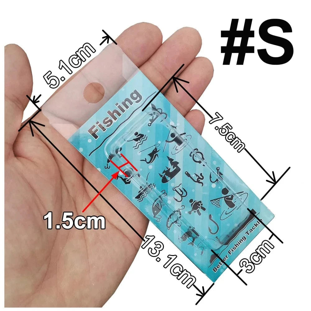 China China S Box and Card 100 pcs plastic Retail box or Paper Card For Fishing Lure Bait Fishing Hook Fishing Accessories