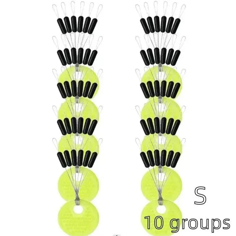 China China S Cylinder 60pcs 10 Group Resistance Space Beans Stopper Not To Hurt The Line Vertical Beans Carp Fishing Tackle Accessories