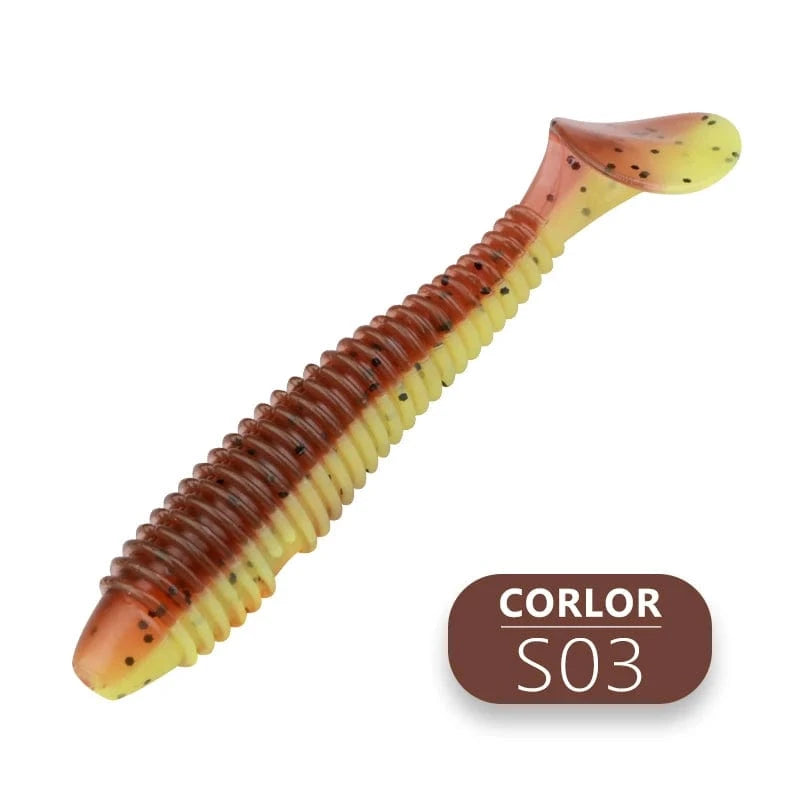 China China S03 / 180mm 1pcs MEREDITH Fishing Soft Lures Shad Swing Impact Fat Vibro Fat Soft Bait 75mm 85mm 180mm Tackle Lifelike Iscas Wobbler PVA Fishing