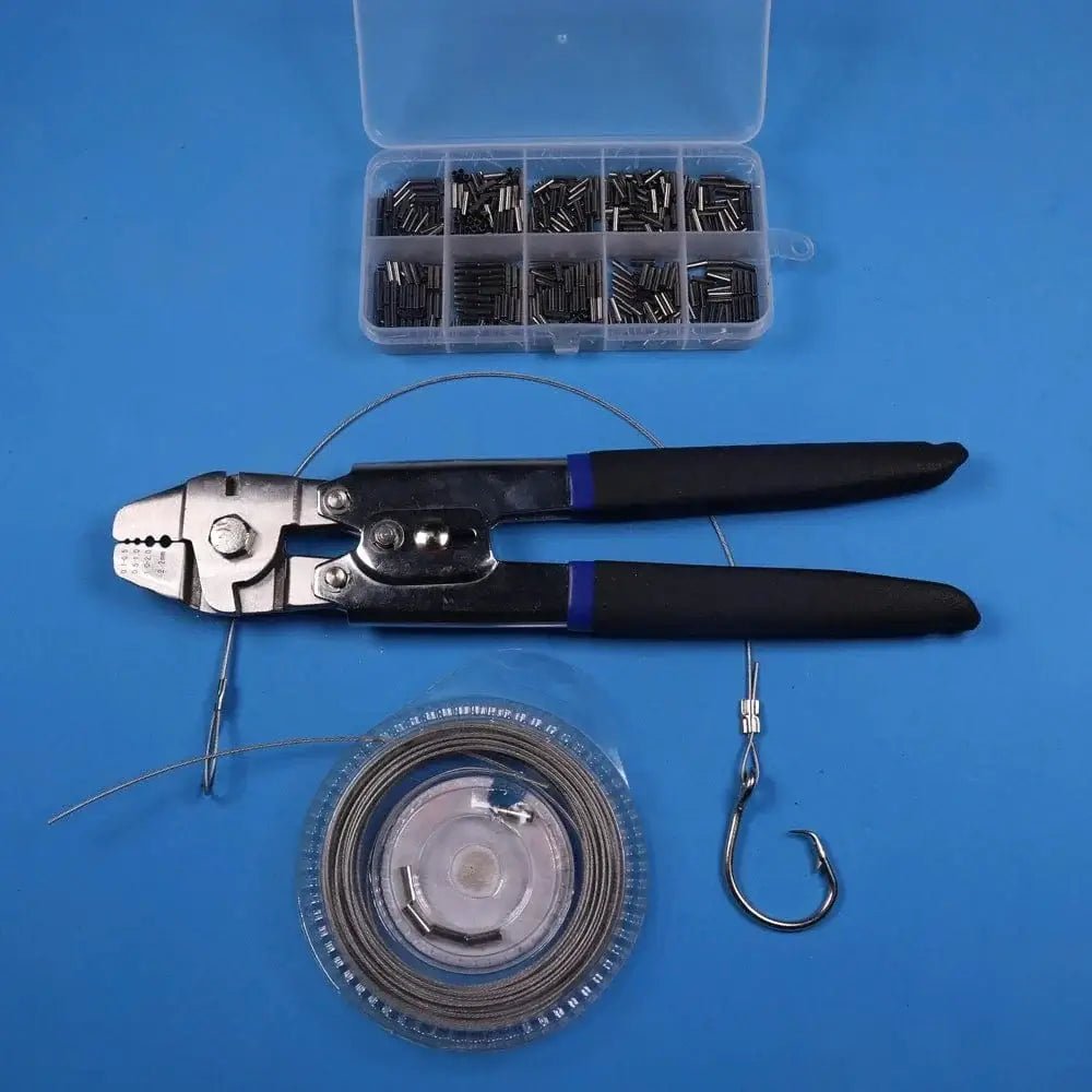 China China Saltwater Fishing Stainless Steel Multifunctional Fishing Pliers Steel Wire Cutter Hook Tying Tool With Crimps Tube Free Box