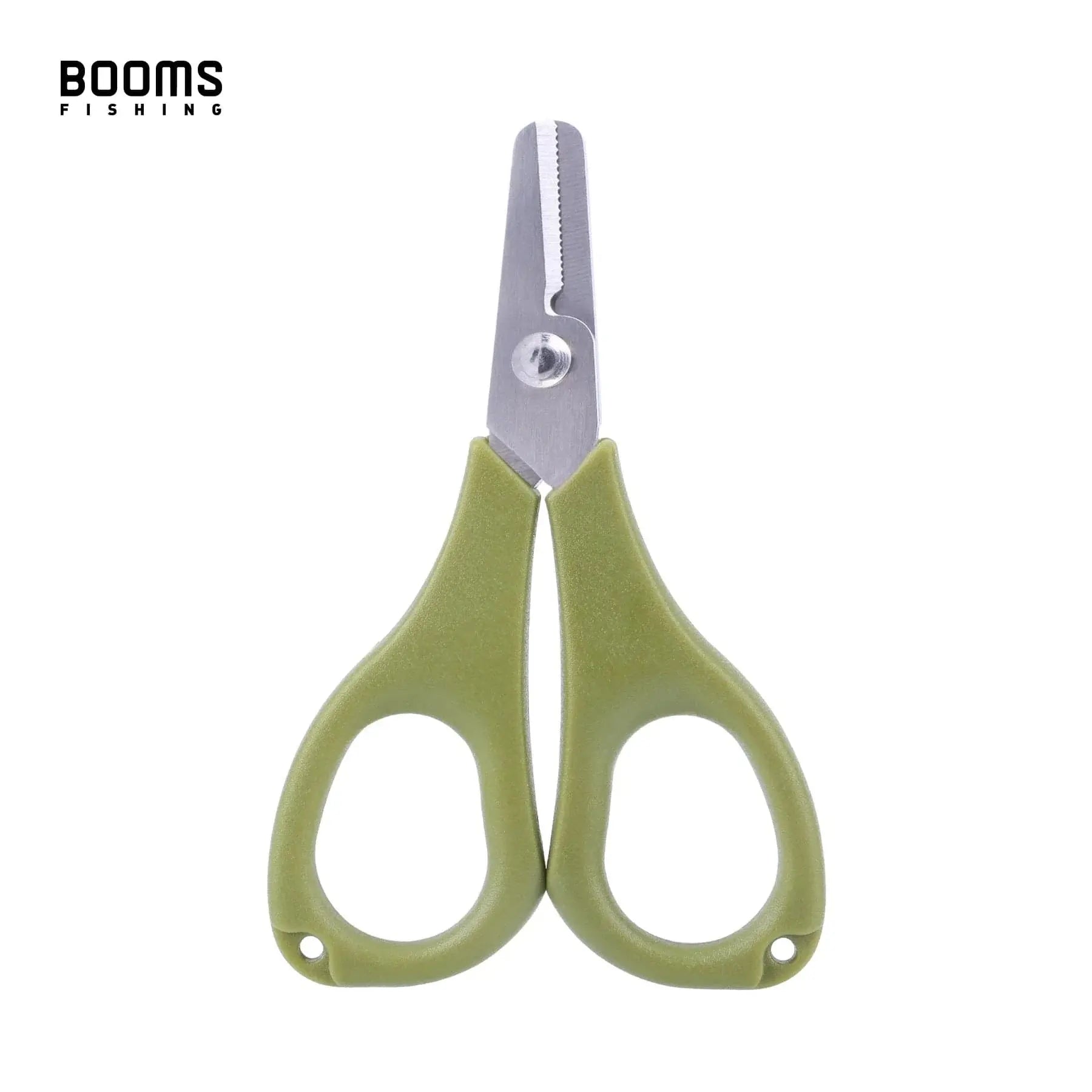 China China Scissors 1 Booms Fishing S01 Fishing Scissors for Braided Line Fishing Line Cutter Fishing Serrated Shears with Retractor Split Ring