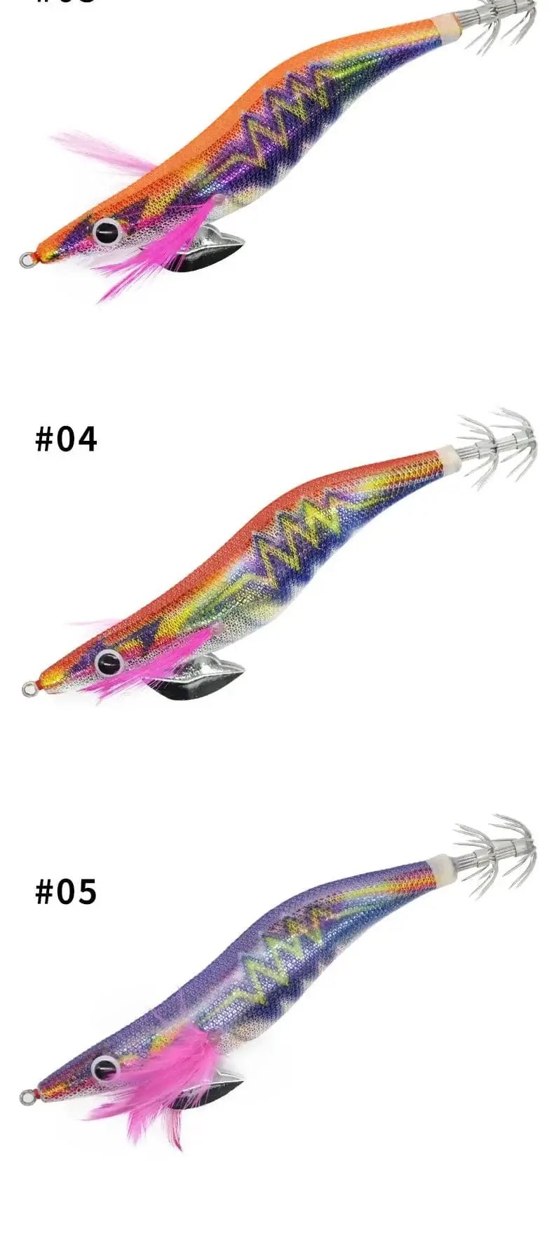China China Sea.Yolo 15/19g Fishing Lure Luminous Squid Hook Octopus Cuttlefish Artificial Bait 3D EYE Wood Shrimp for Saltwater Freshwat