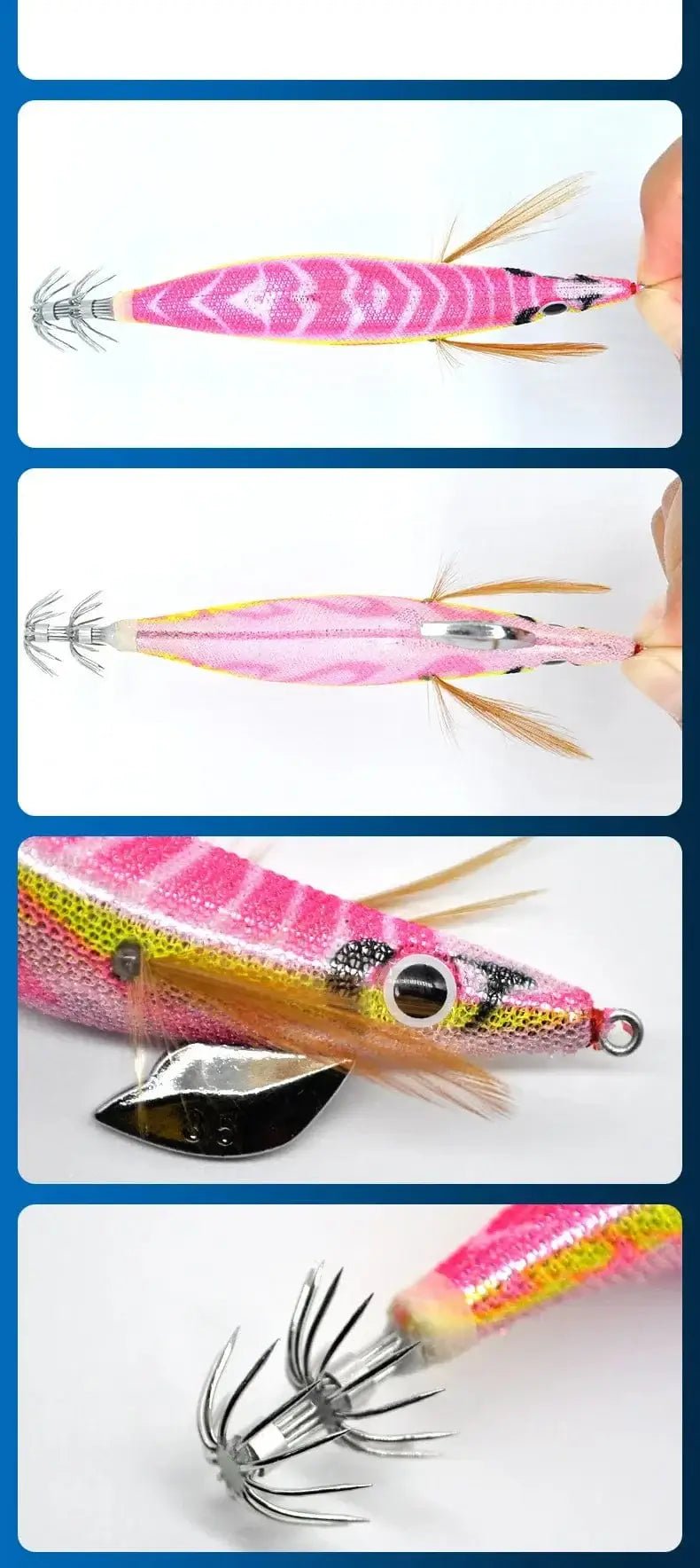 China China Sea.Yolo 15/19g Fishing Lure Luminous Squid Hook Octopus Cuttlefish Artificial Bait 3D EYE Wood Shrimp for Saltwater Freshwat