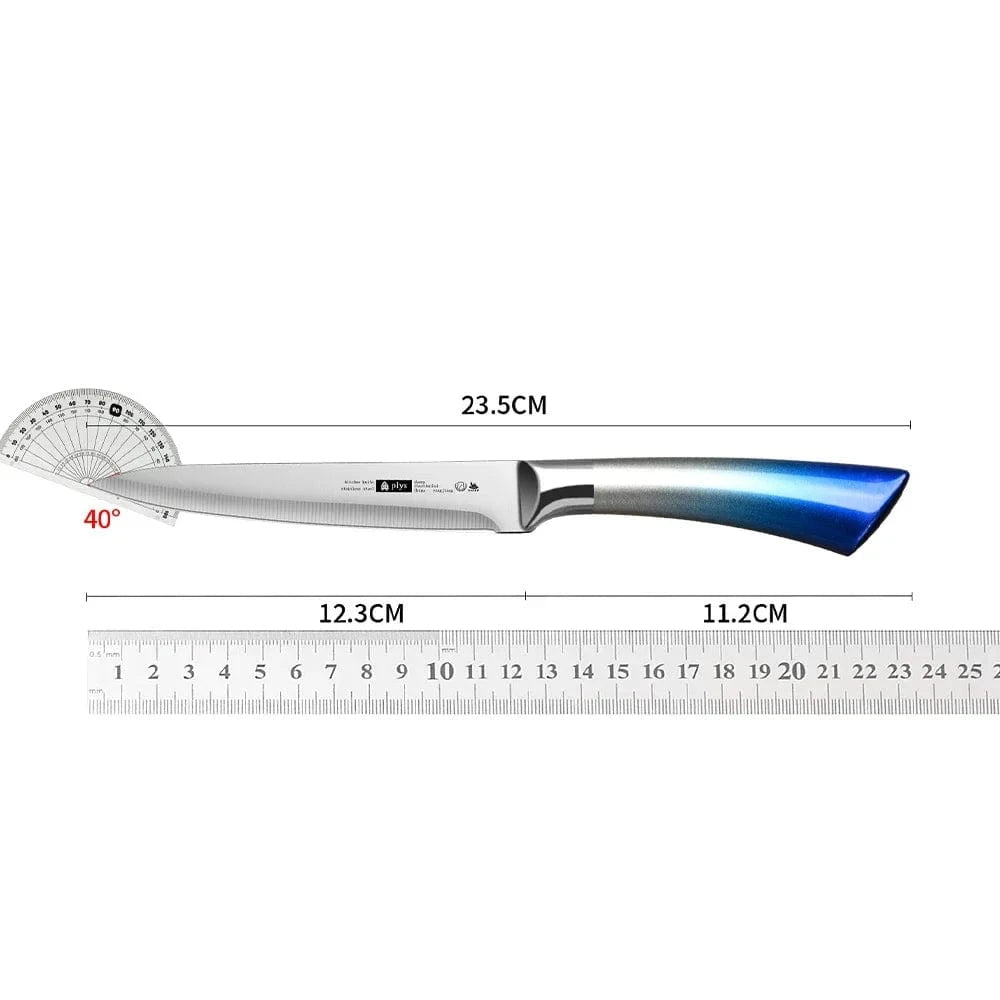 China China Seiko all-steel integrated knife with knife set - high-end kitchen knife - Gradual new fruit knife, sharp fruit - meat knife