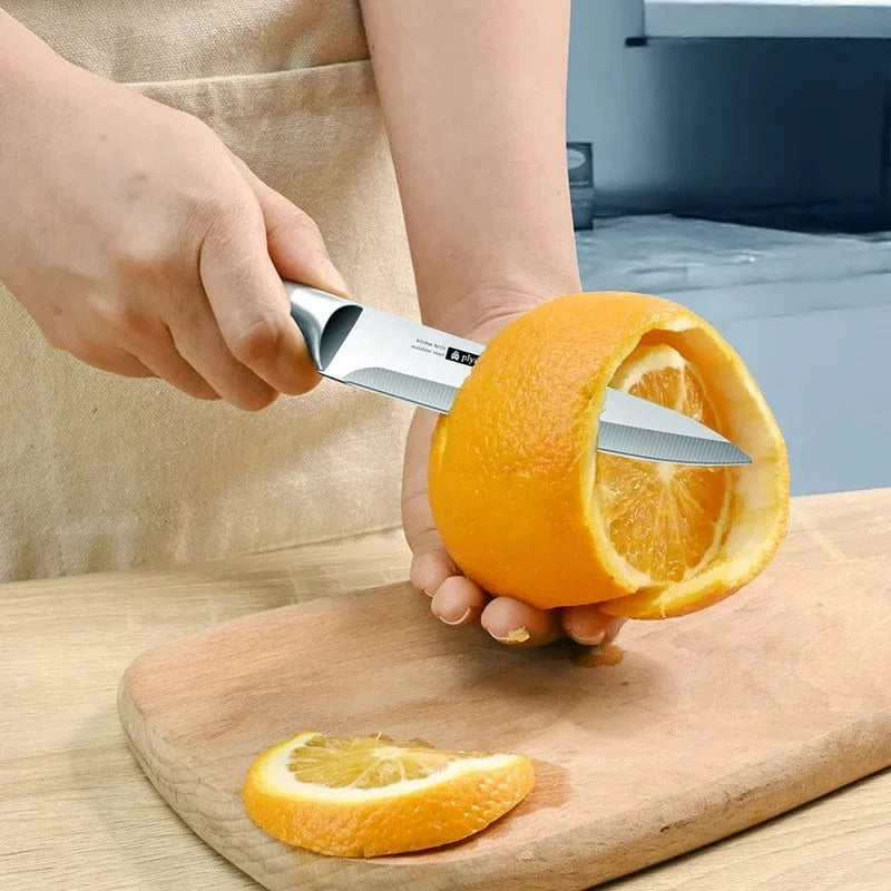 China China Seiko all-steel integrated knife with knife set - high-end kitchen knife - Gradual new fruit knife, sharp fruit - meat knife
