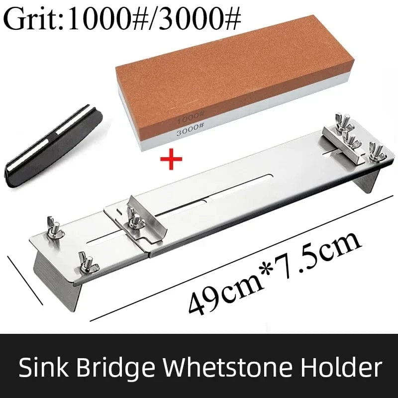China China set A / as picture show 30-45cm Sink Bracket Sharpening Stone Holder Base Adjustable Knife Sharpener Metal Whetstone Grinder Kitchen Wet Chisel Pedestal