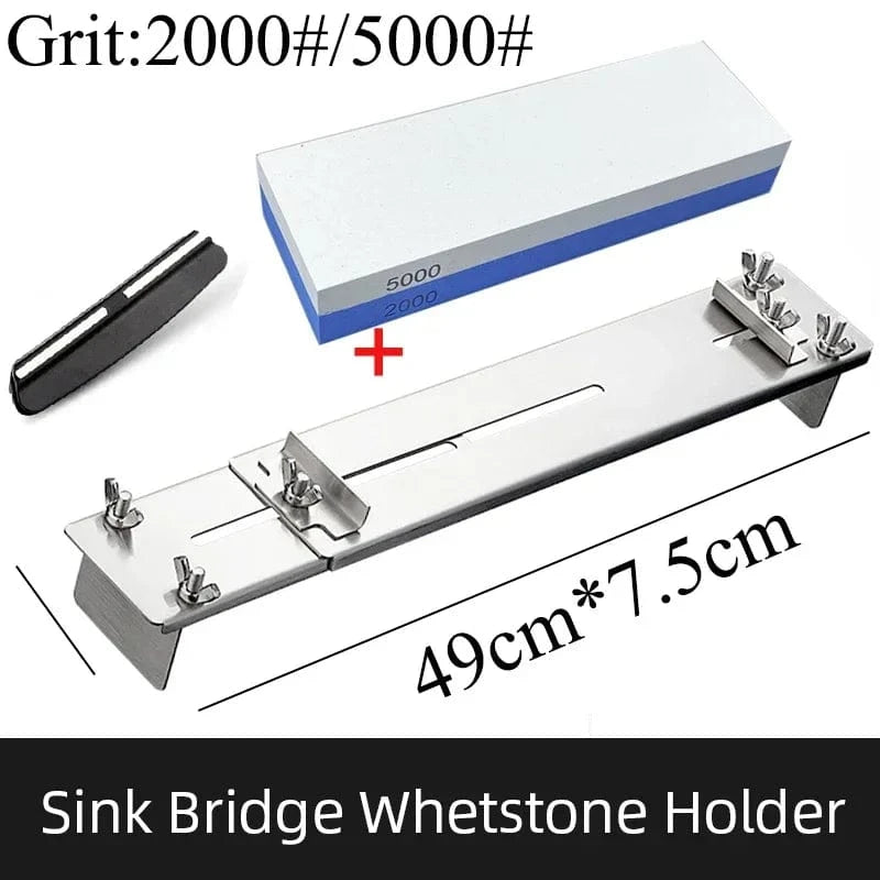 China China set C / as picture show 30-45cm Sink Bracket Sharpening Stone Holder Base Adjustable Knife Sharpener Metal Whetstone Grinder Kitchen Wet Chisel Pedestal