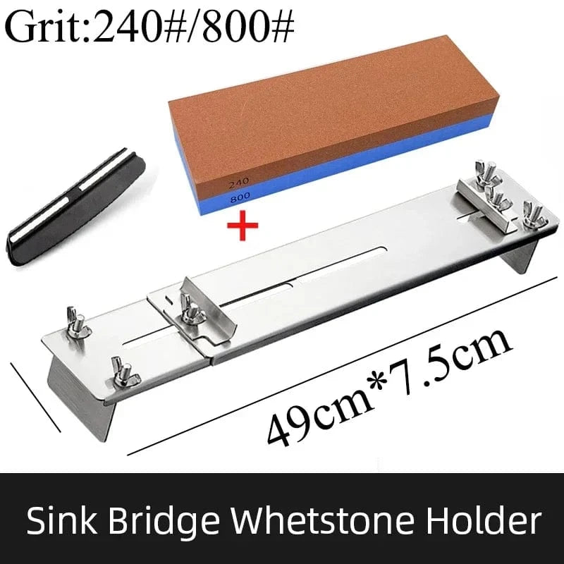 China China set D / as picture show 30-45cm Sink Bracket Sharpening Stone Holder Base Adjustable Knife Sharpener Metal Whetstone Grinder Kitchen Wet Chisel Pedestal